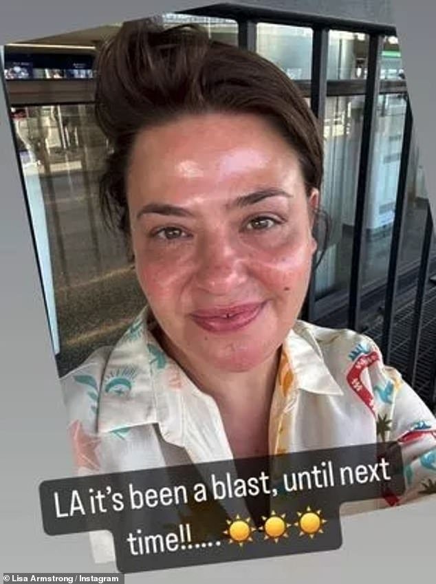 Lisa Armstrong, 47, recently jetted off to sunny Los Angeles for what sources called a